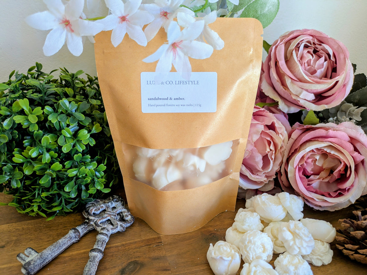 Sandalwood & Amber Soy Wax Melts 115g