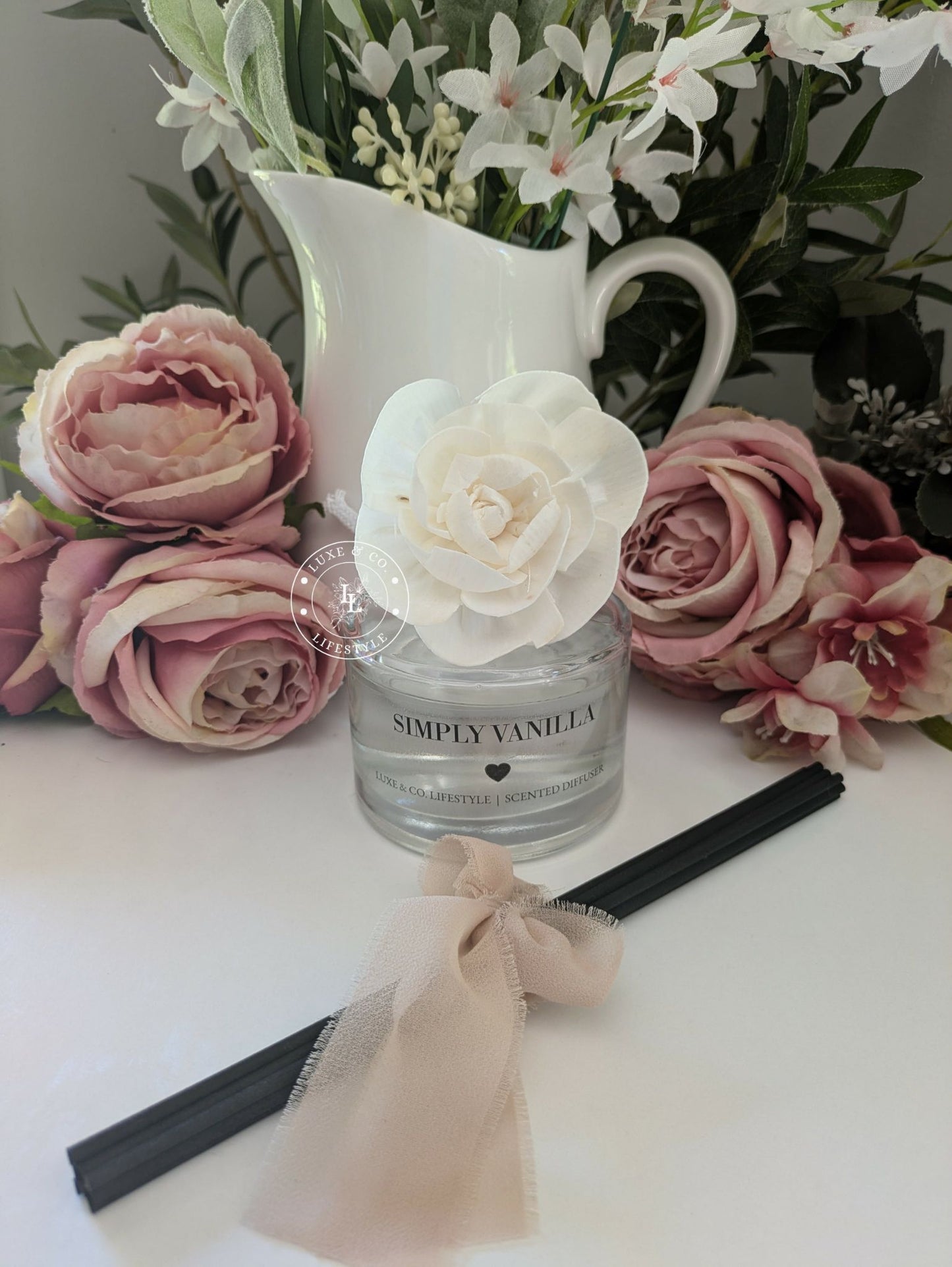 200ml Luxe Glass Diffuser  - SIMPLY VANILLA
