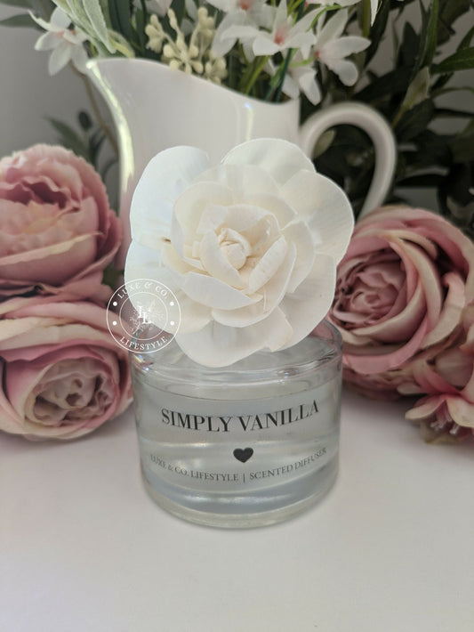 200ml Luxe Glass Diffuser  - SIMPLY VANILLA