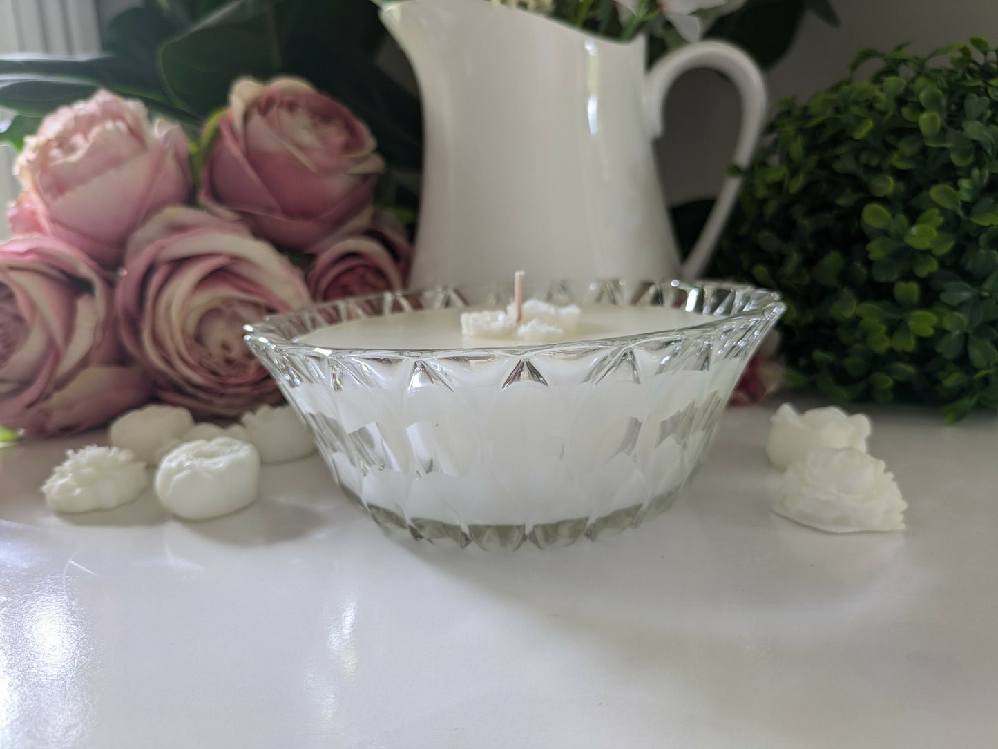 Round Cut Glass - Angel Wings | 500ml