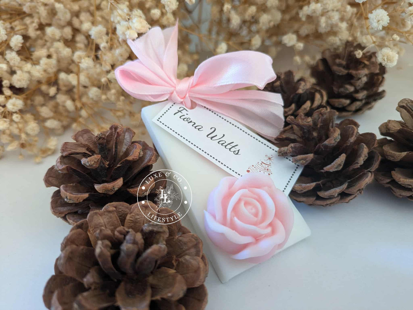 Personlised Ribboned Floral Block