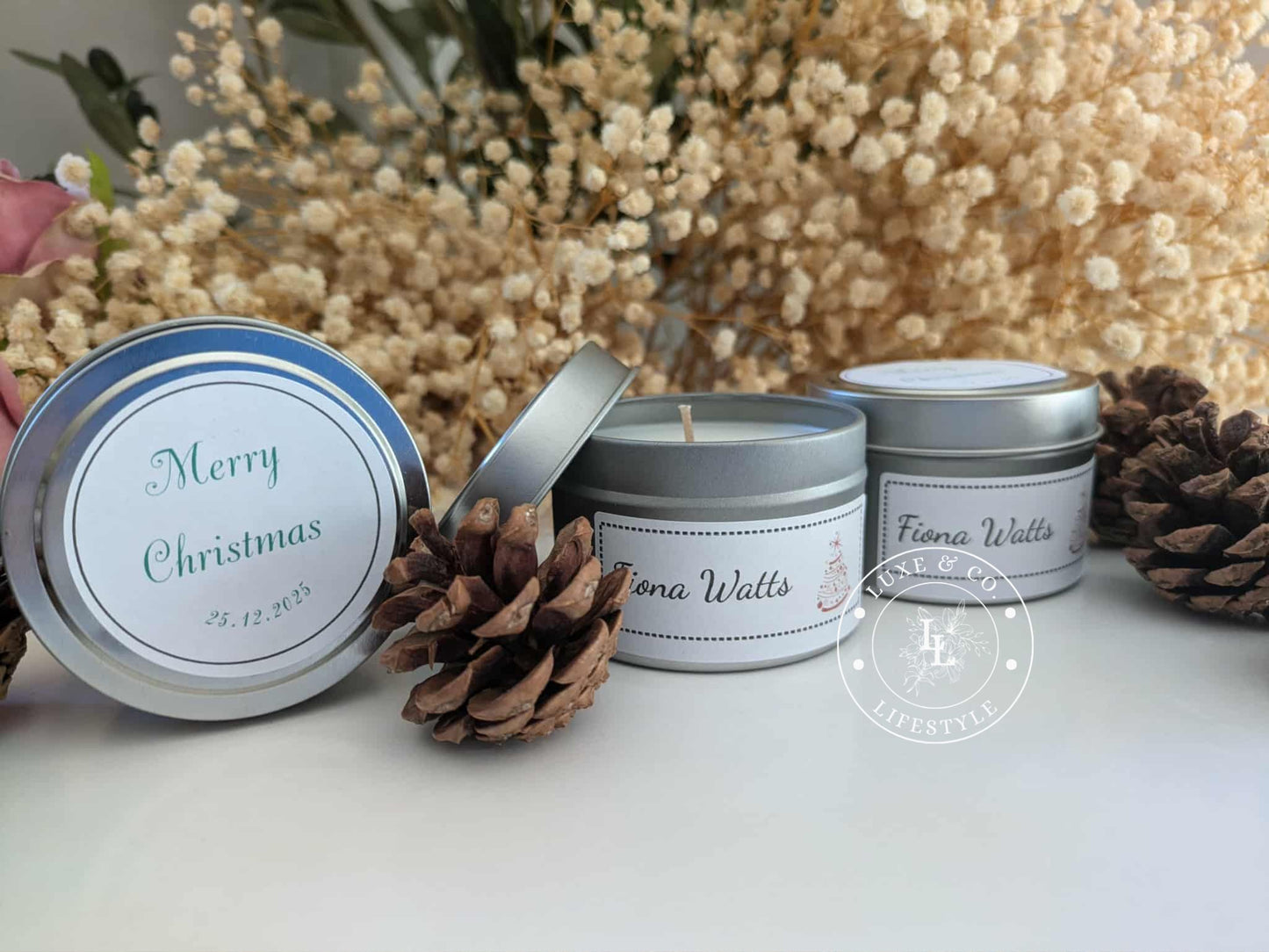 Personalised Mini Tin Candles