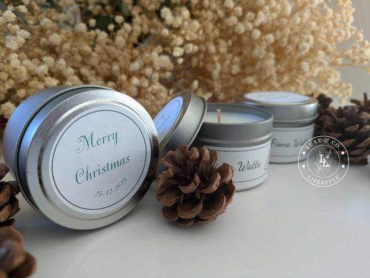 Personalised Mini Tin Candles