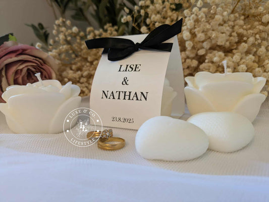 Personalised Rose Candle