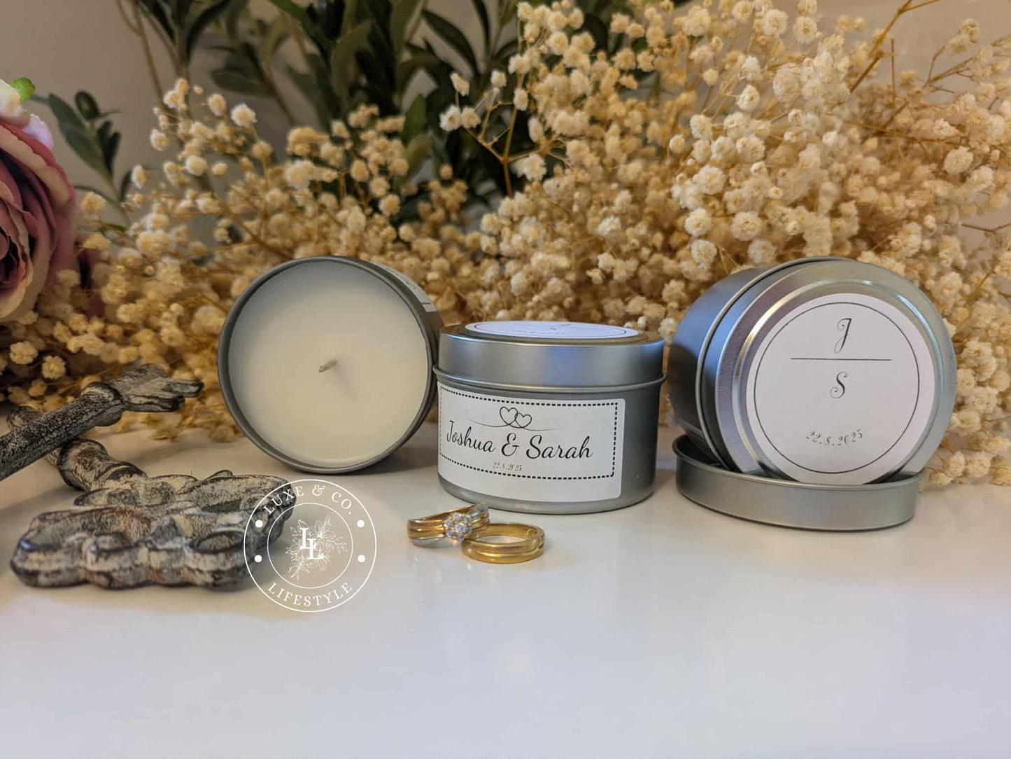 Personalised Mini Tin Candles