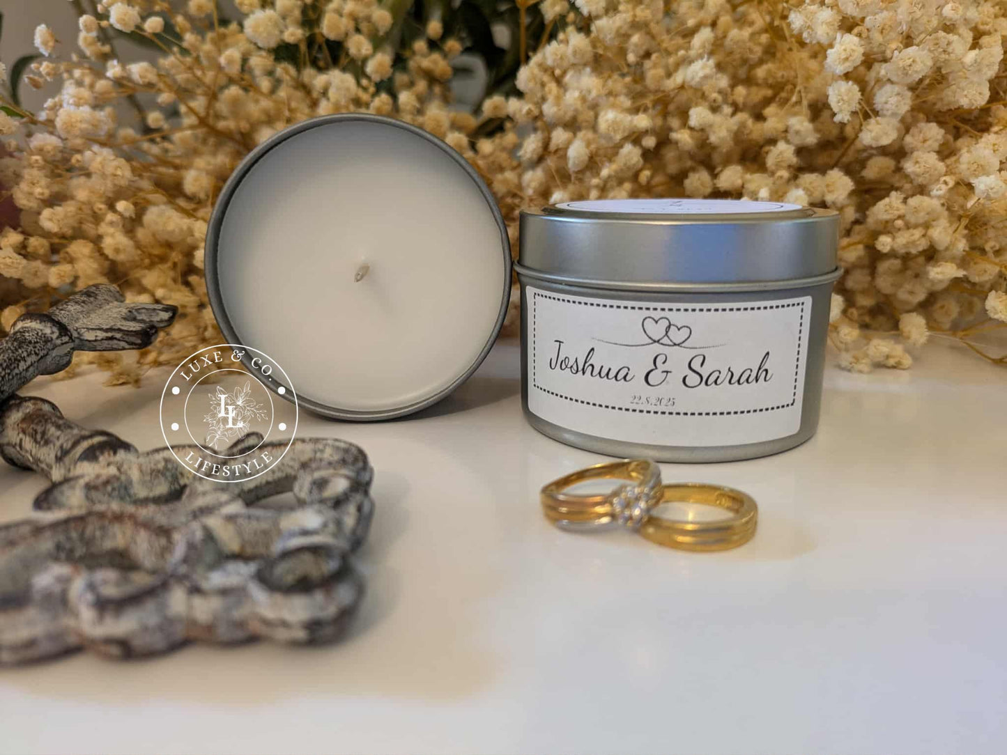 Personalised Mini Tin Candles