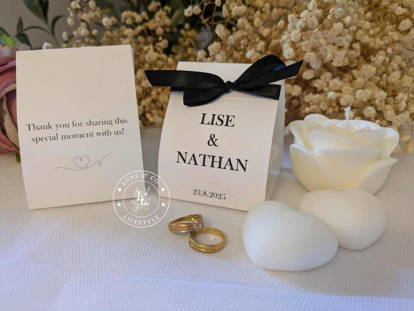 Personalised Rose Candle