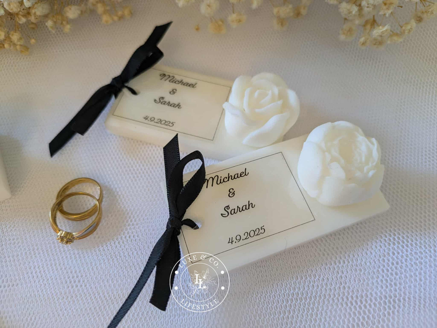 Personlised Ribboned Floral Block