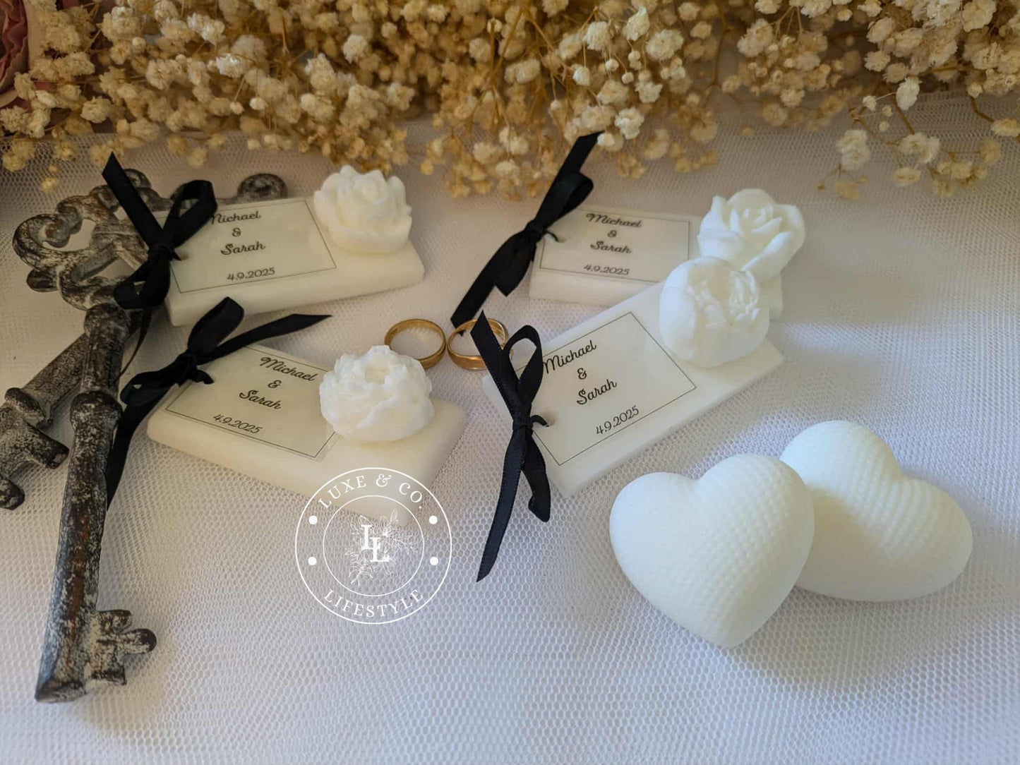 Personlised Ribboned Floral Block