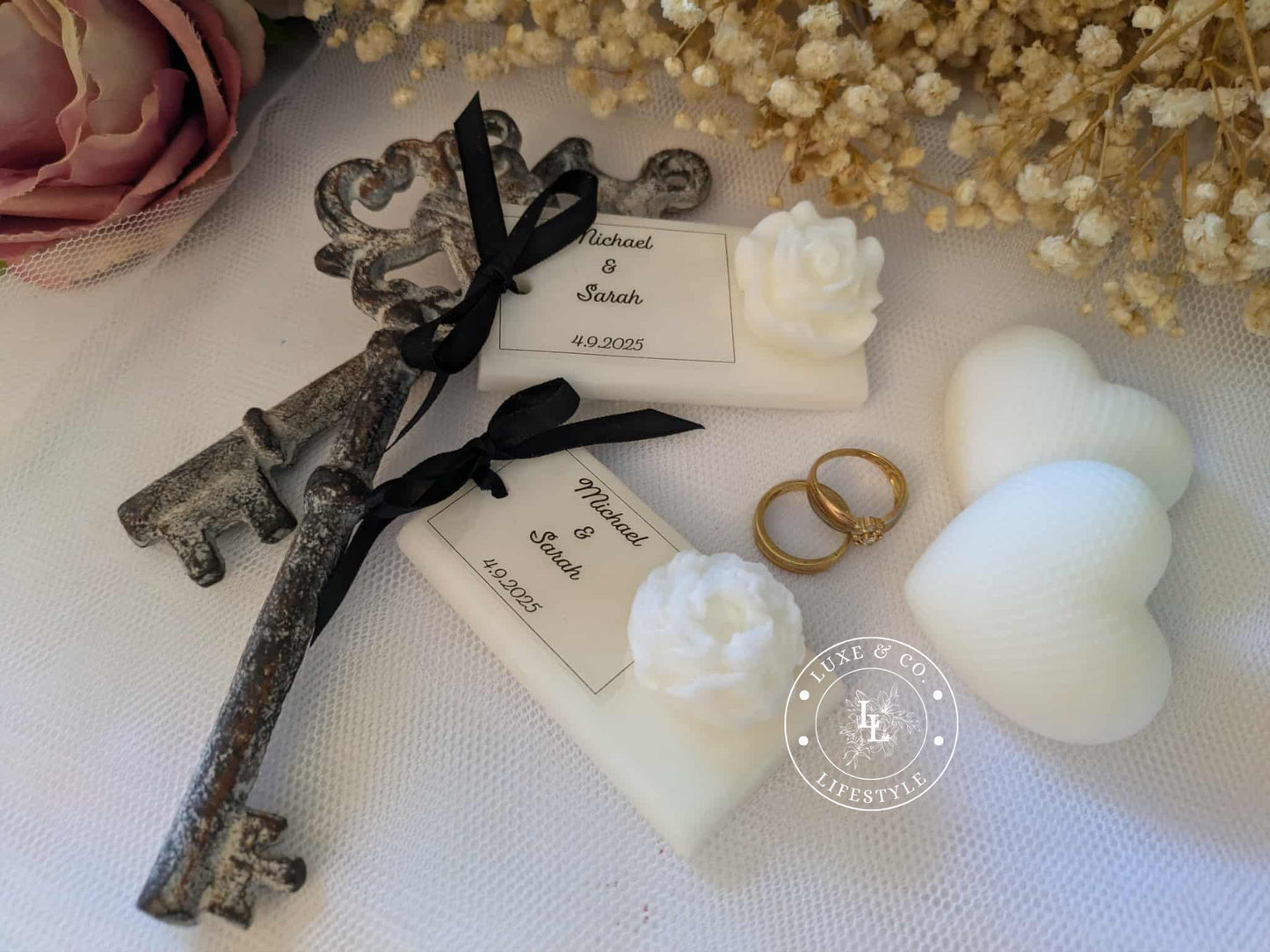 Personlised Ribboned Floral Block