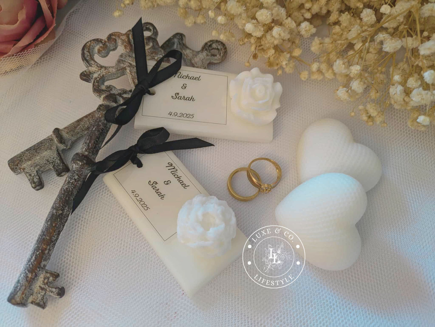 Personlised Ribboned Floral Block