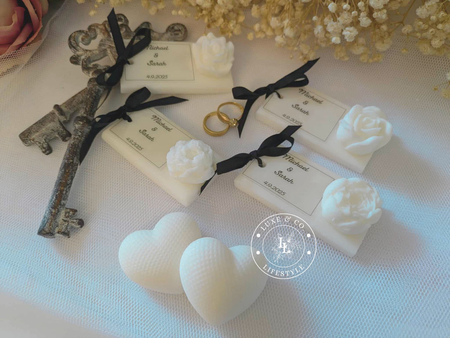 Personlised Ribboned Floral Block