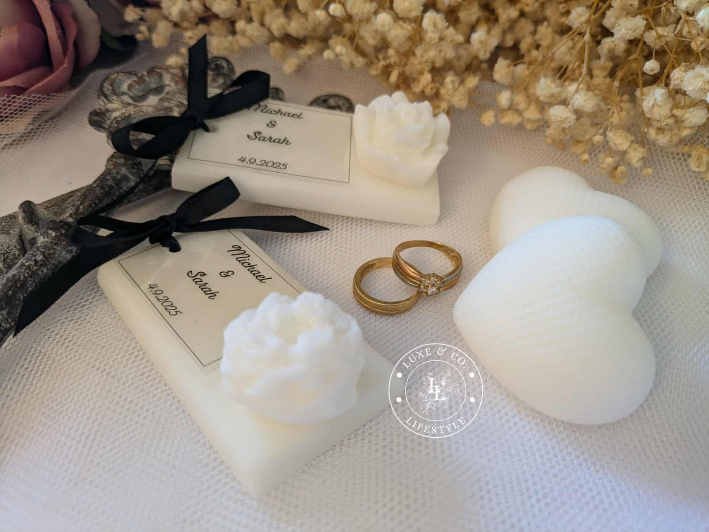 Personlised Ribboned Floral Block