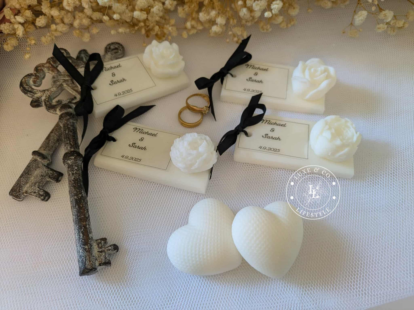 Personlised Ribboned Floral Block