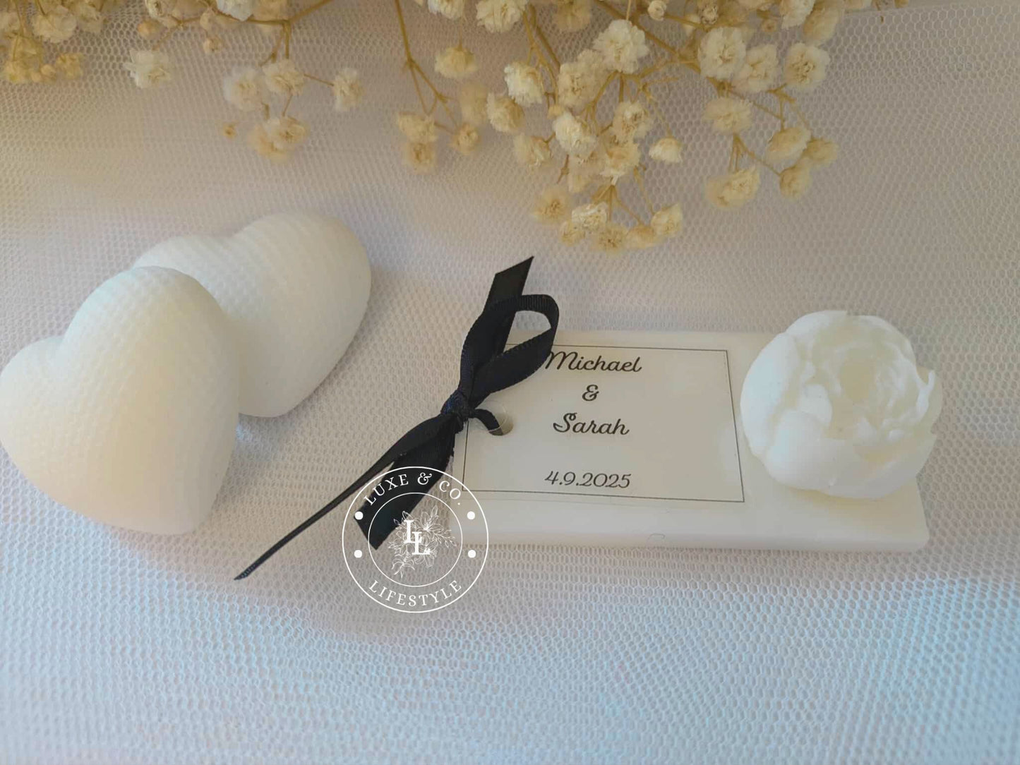 Personlised Ribboned Floral Block