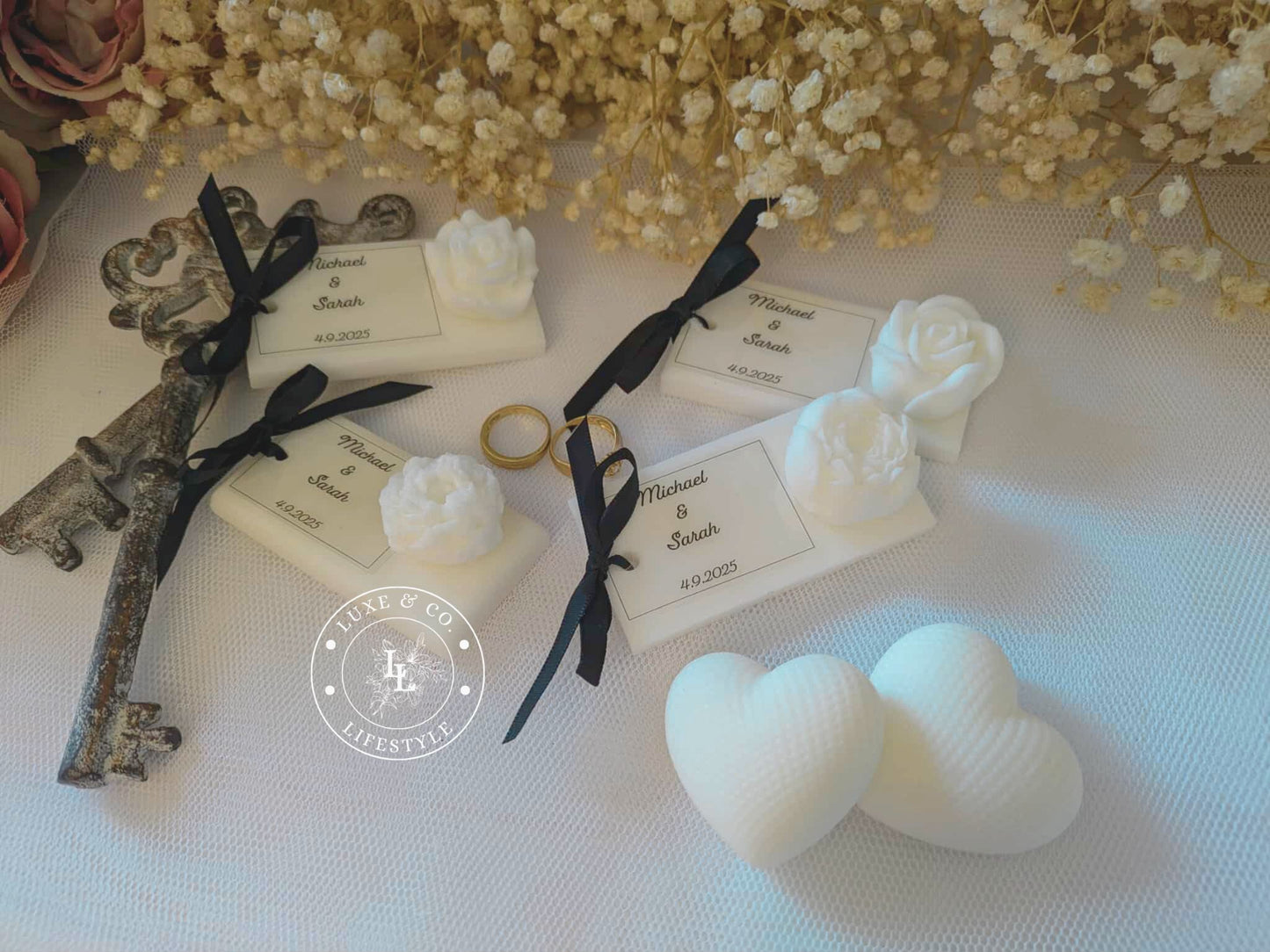 Personlised Ribboned Floral Block