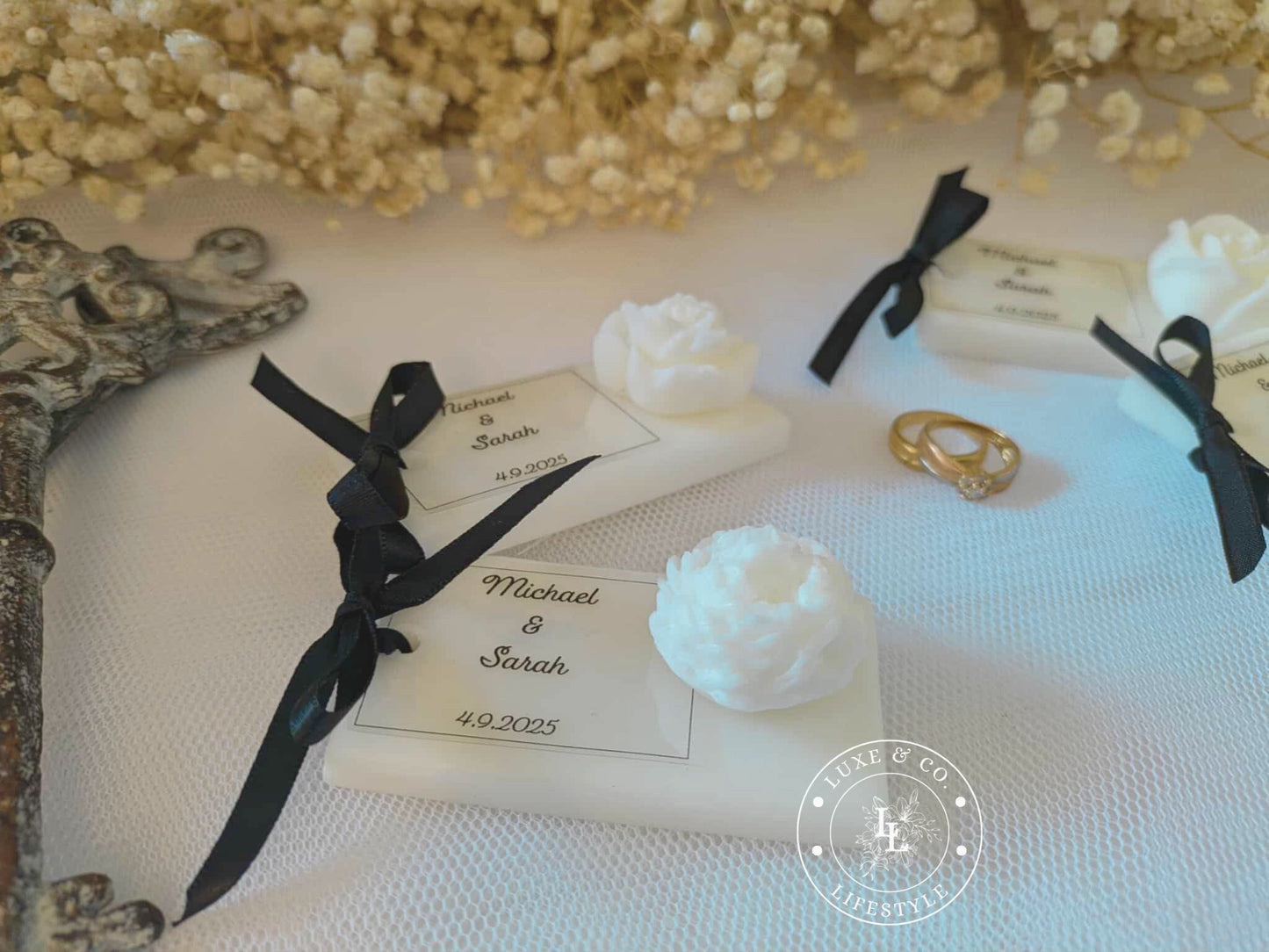 Personlised Ribboned Floral Block