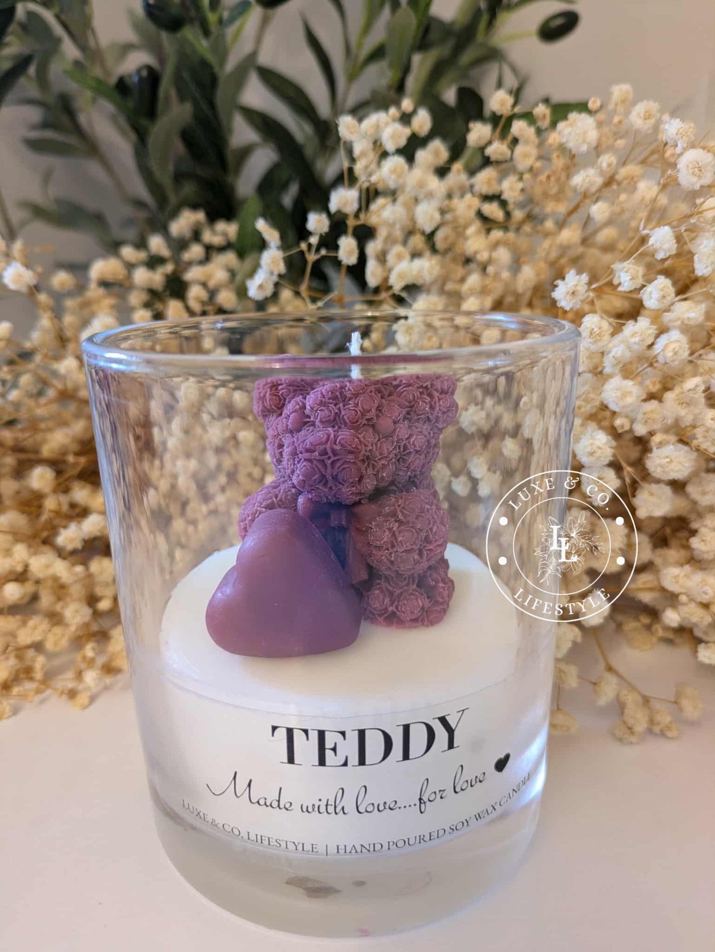 Abloom Teddy's - Burgundy