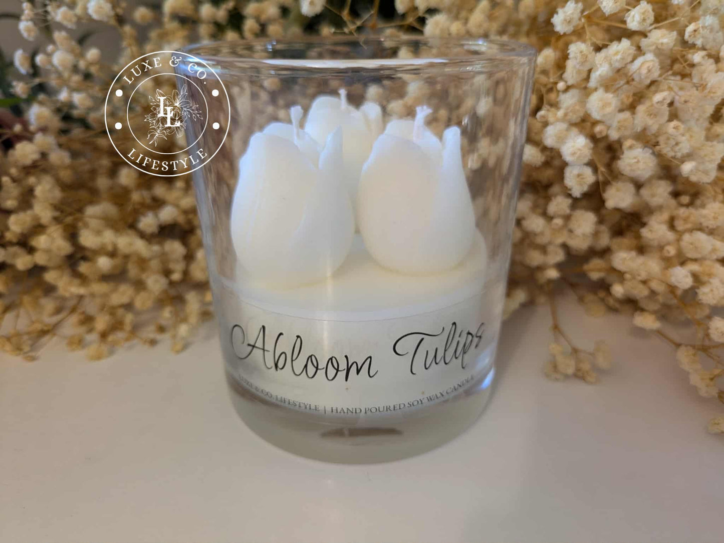Abloom Tulips - White