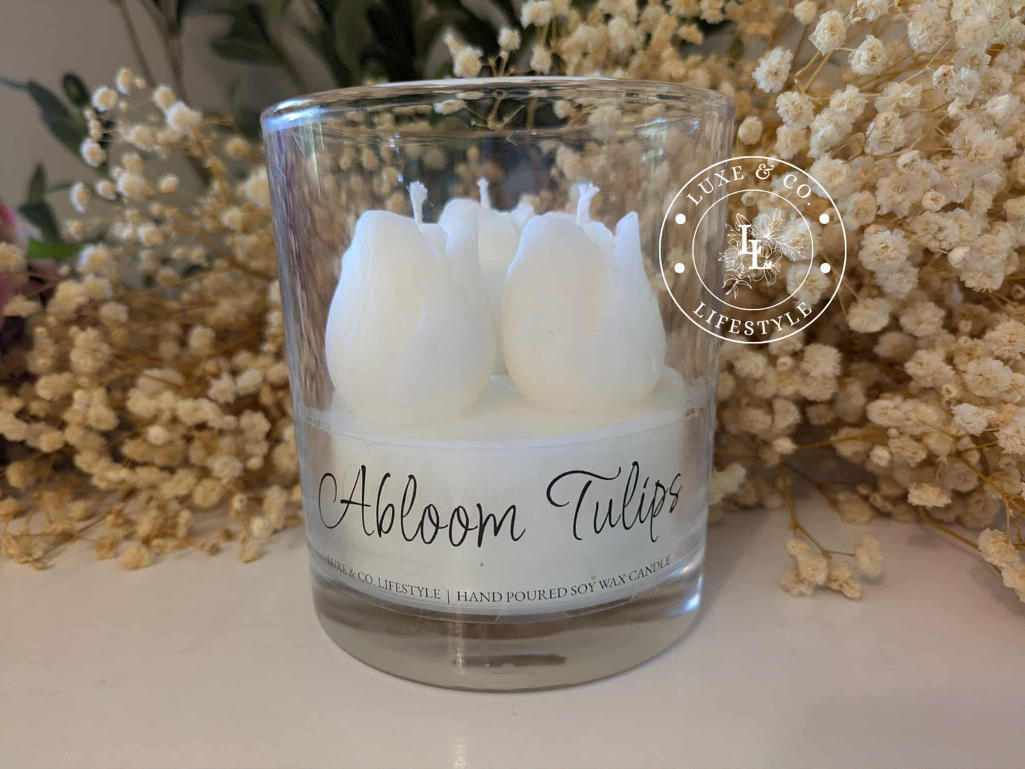 Abloom Tulips - White