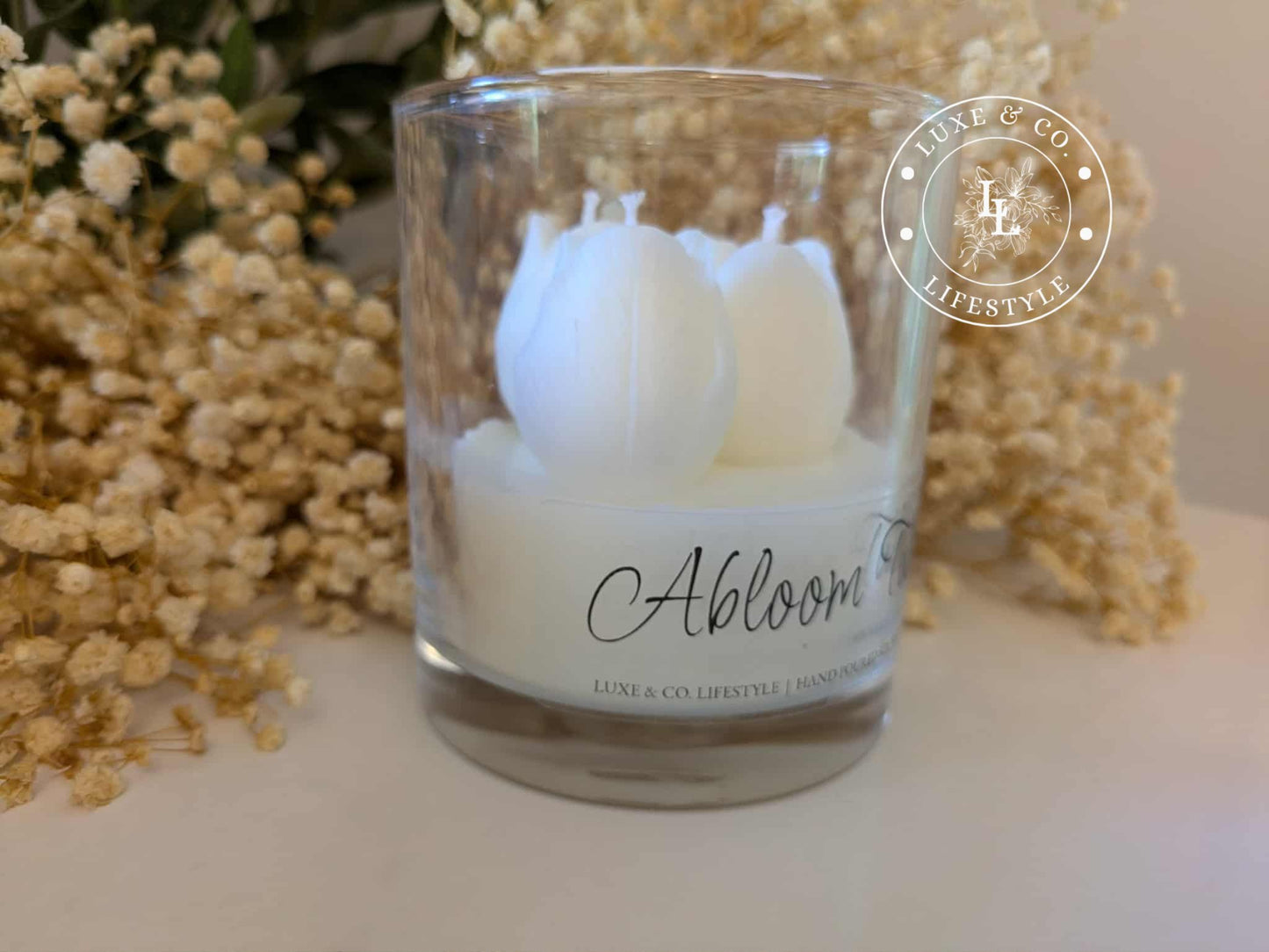 Abloom Tulips - White