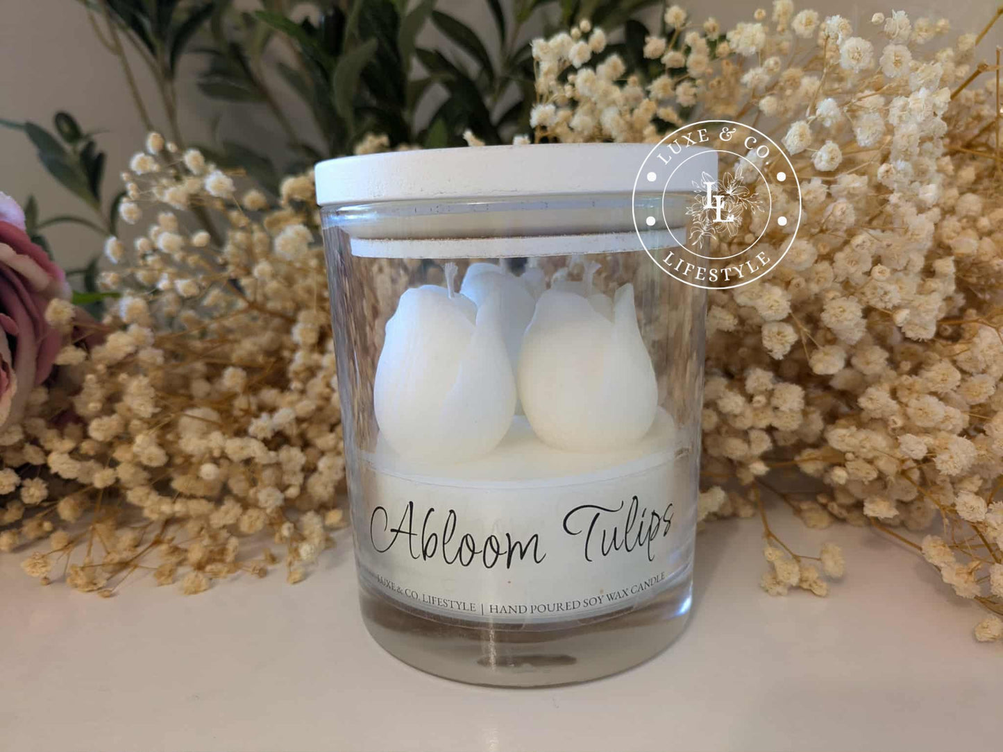 Abloom Tulips - White