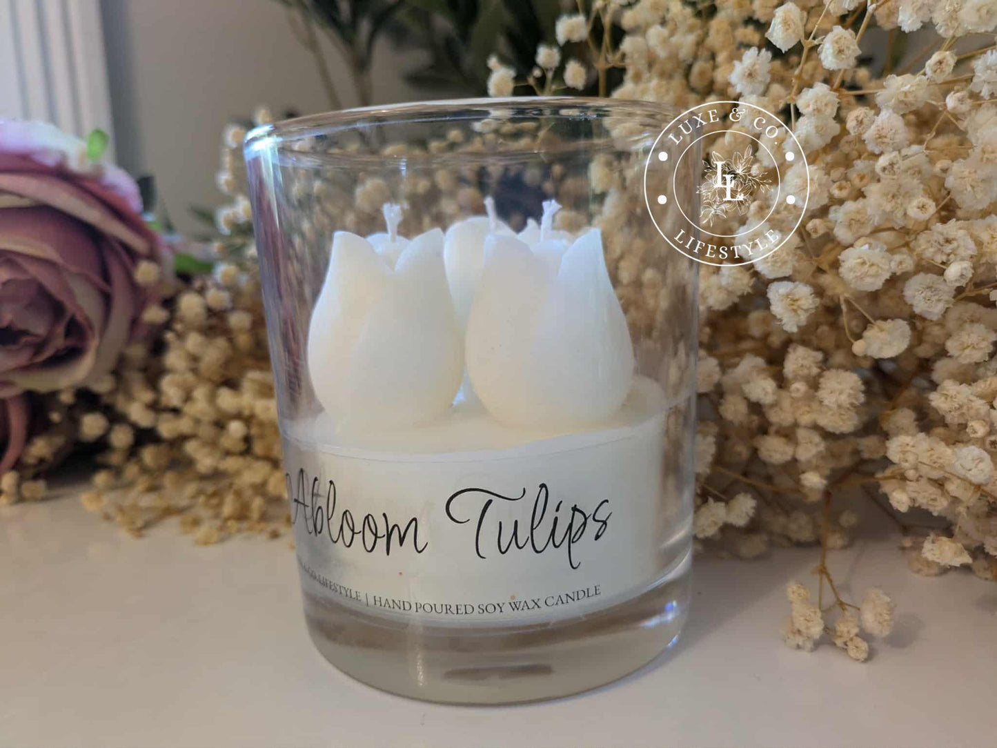 Abloom Tulips - White