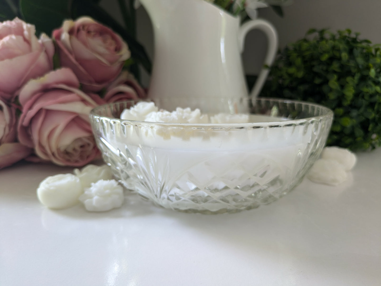 Round Cut Glass - Angel Wings | 800ml