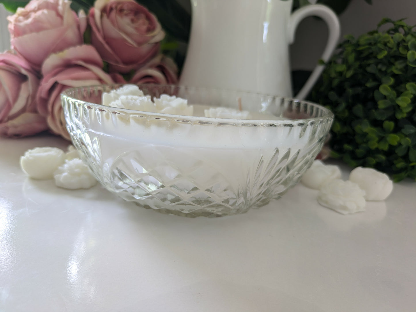 Round Cut Glass - Angel Wings | 800ml