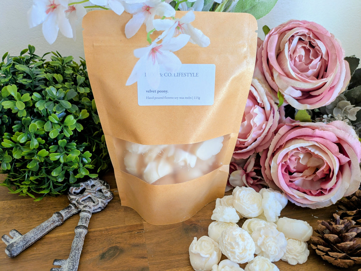 Velvet Peony Soy Wax Melts 115g