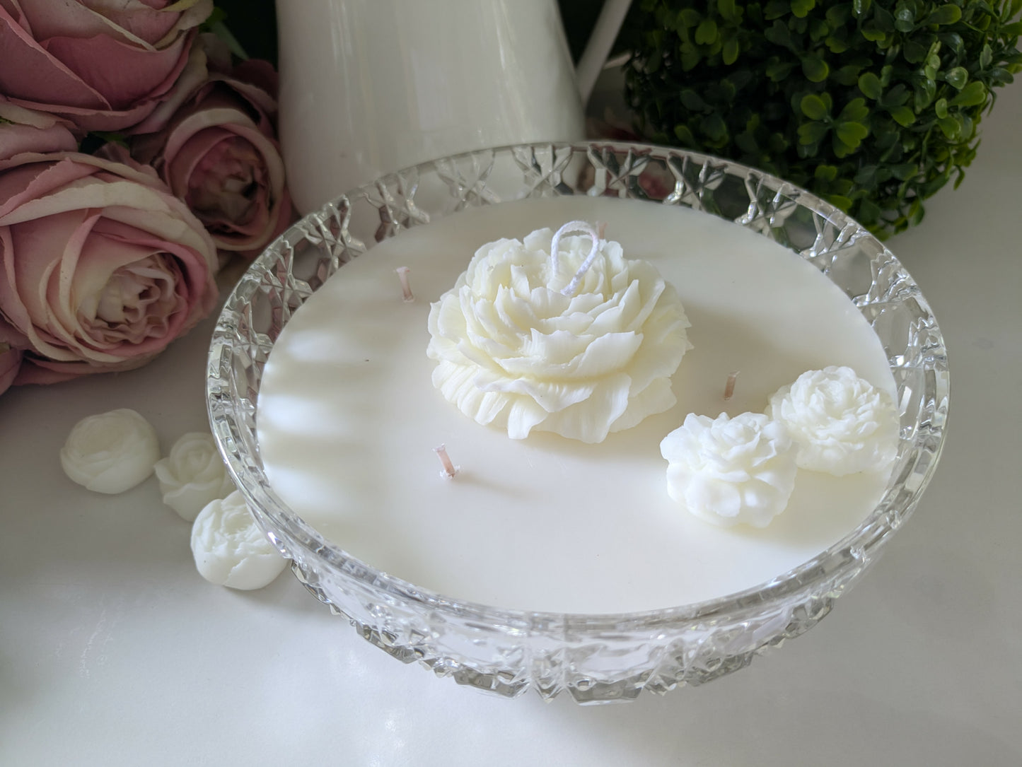 Round Cut Glass - Angel Wings | 1ltr