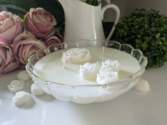 Round Cut Glass - Japanese Honeysuckle | 1.1ltr