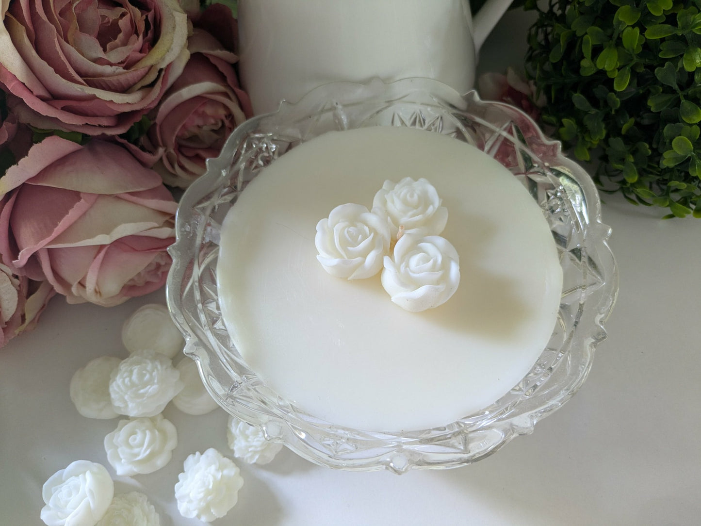 Round Cut Glass - Japanese Honeysuckle | 1ltr