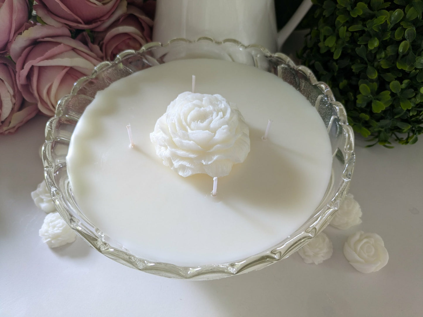 Round Cut Glass - Japanese Honeysuckle | 1ltr