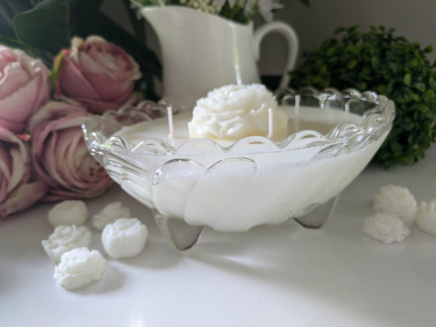 Round Cut Glass - Japanese Honeysuckle | 1ltr