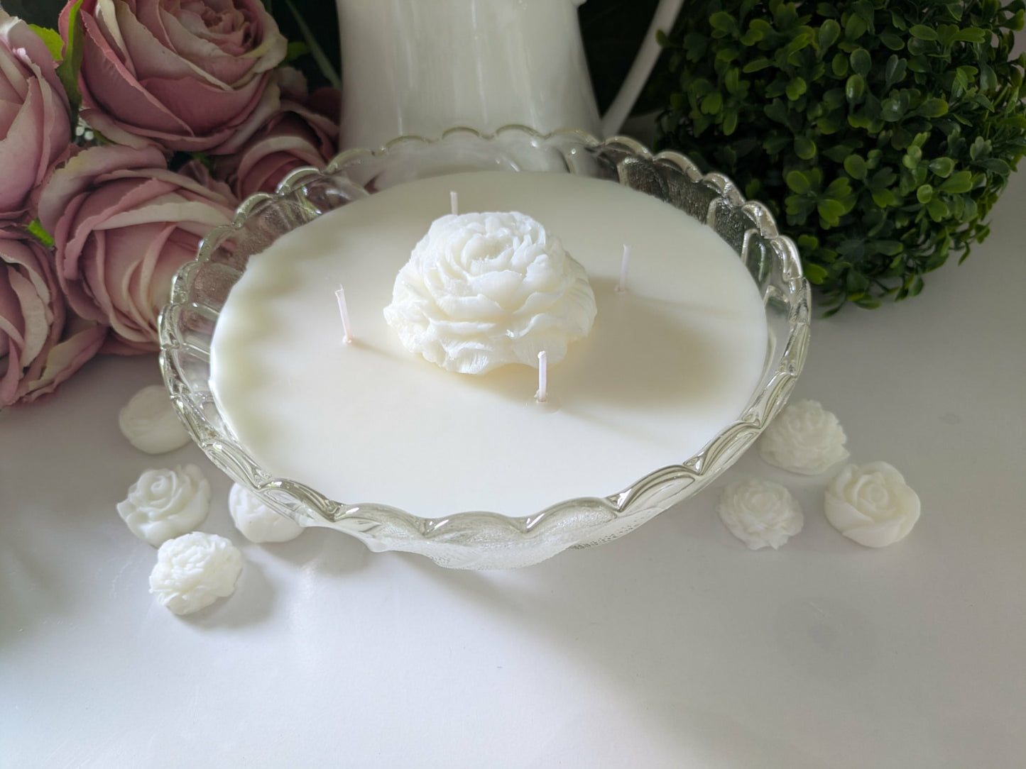 Round Cut Glass - Japanese Honeysuckle | 1ltr