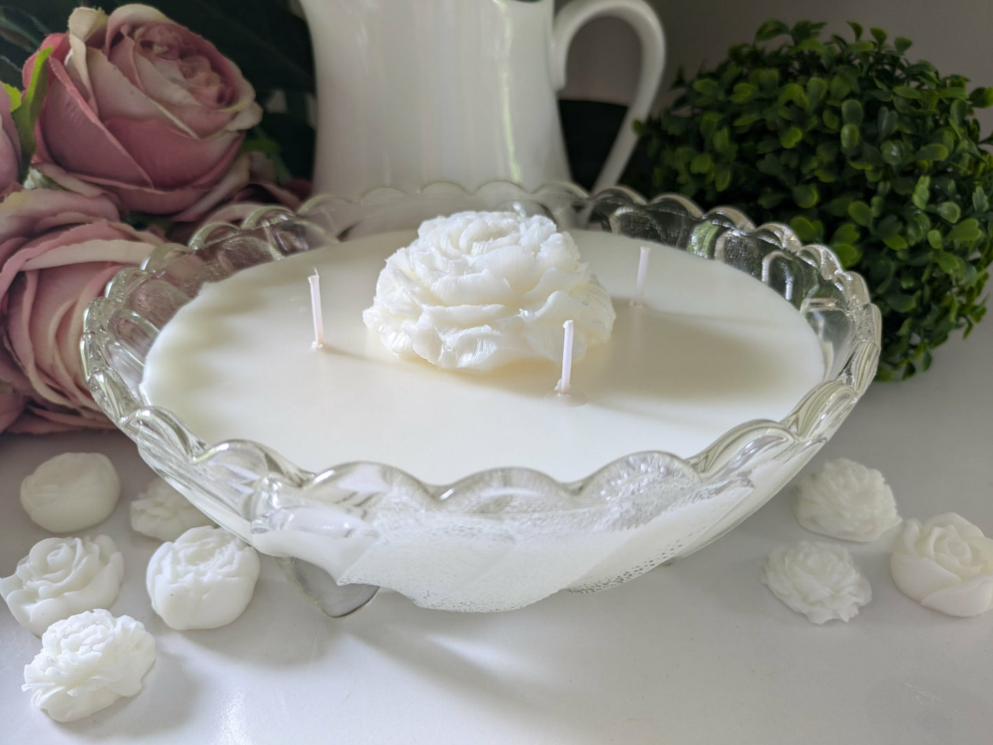 Round Cut Glass - Japanese Honeysuckle | 1ltr