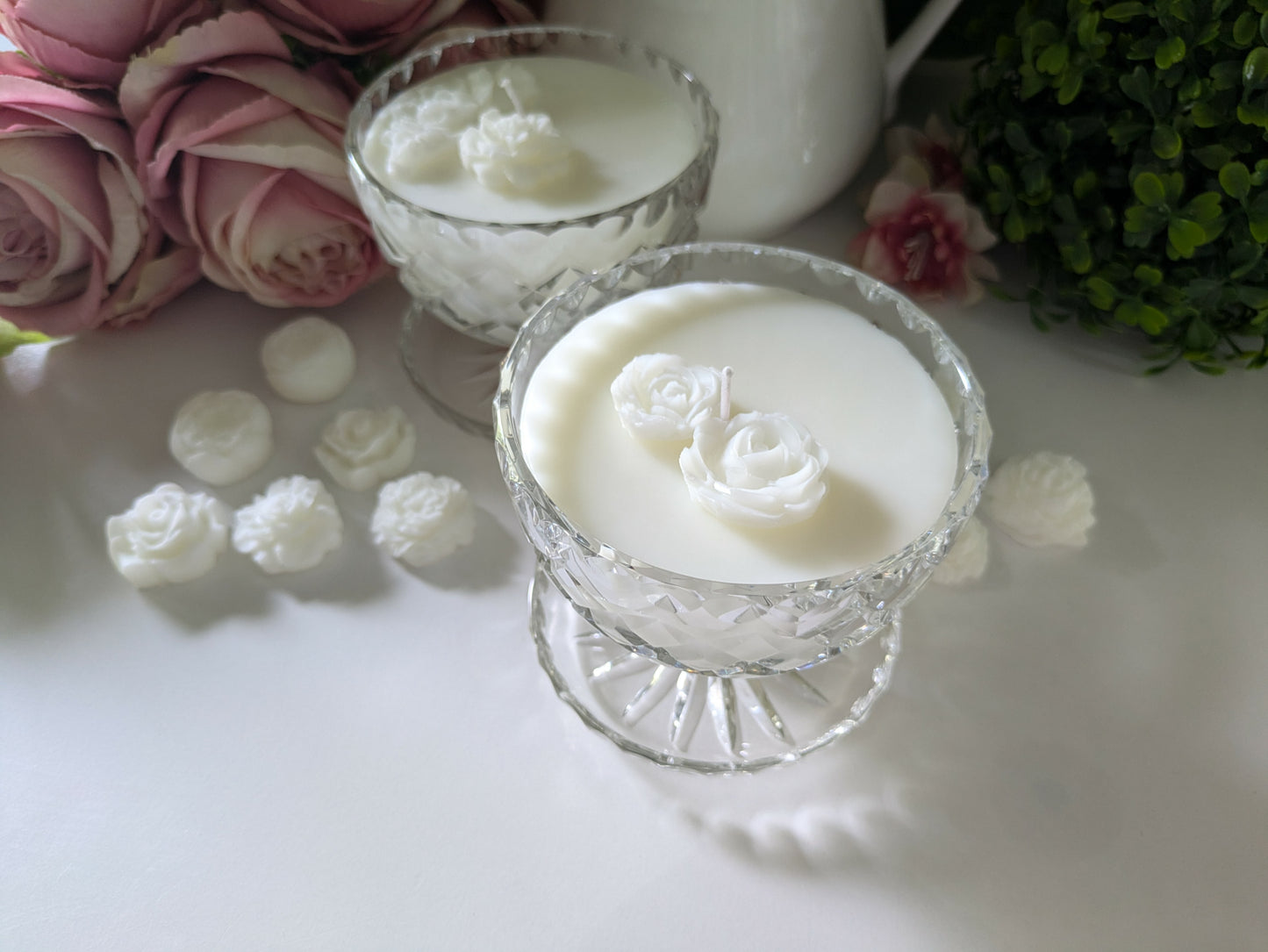 Round Cut Glass Pair - Coconut & Lime | 700ml