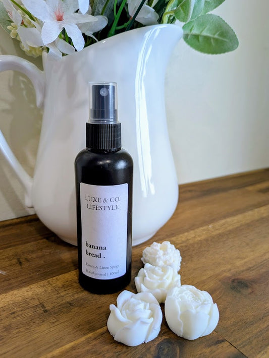 100ml Premium Fragrant Room & Linen Spray - BANANA BREAD