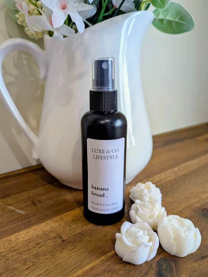 100ml Premium Fragrant Room & Linen Spray - BANANA BREAD