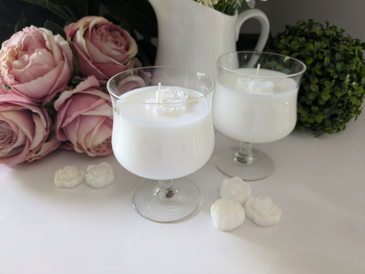 Round Cut Glass Pair - Jasmine | 700ml