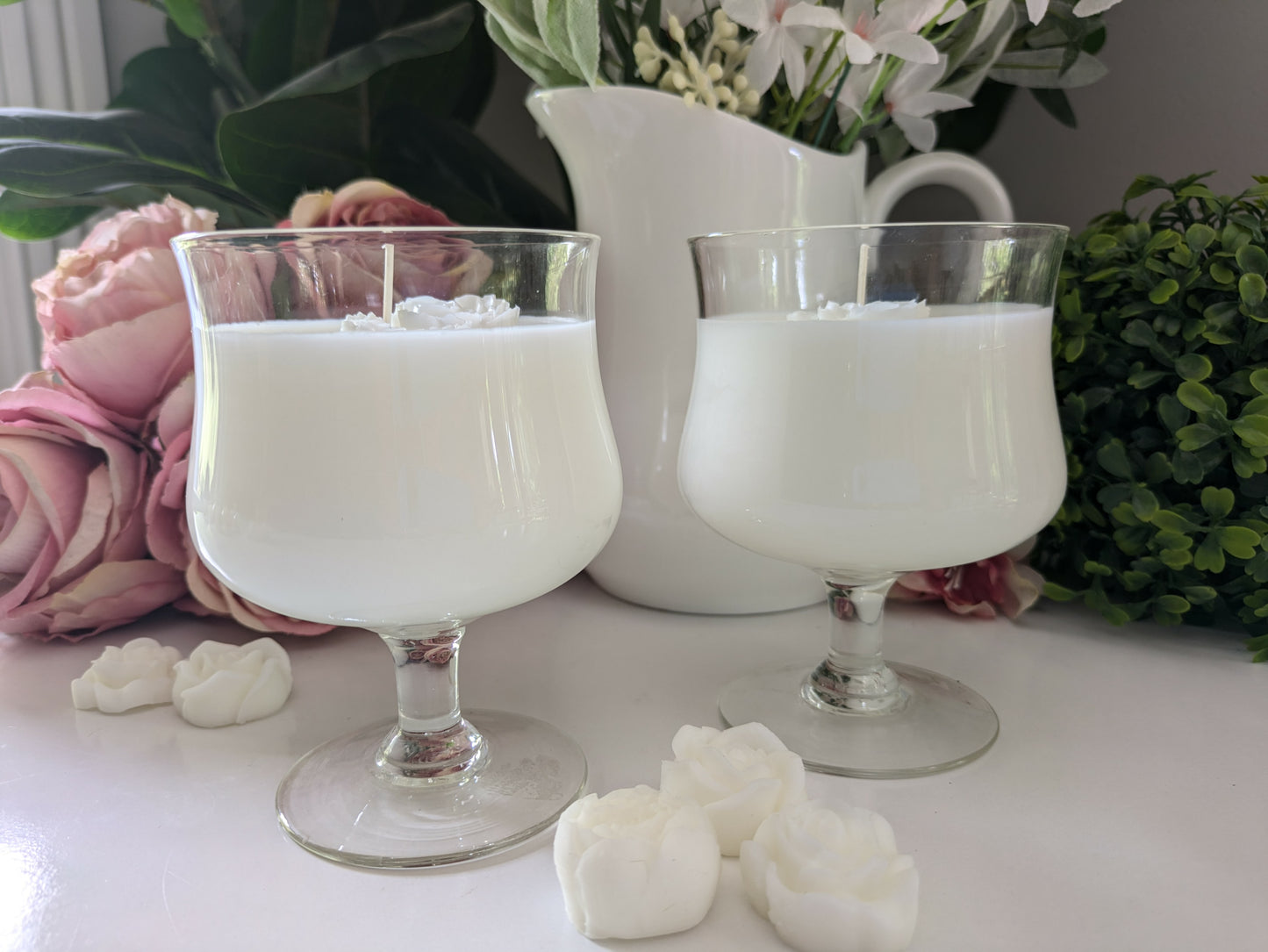 Round Cut Glass Pair - Jasmine | 700ml