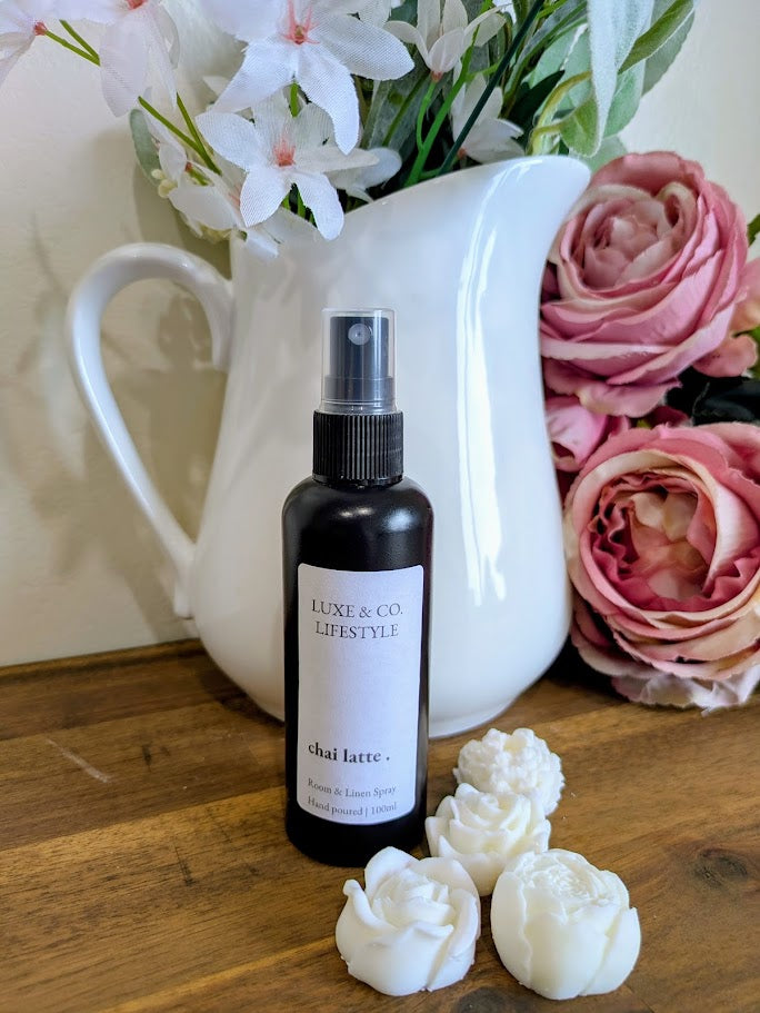 100ml Premium Fragrant Room & Linen Spray - CHAI LATTE