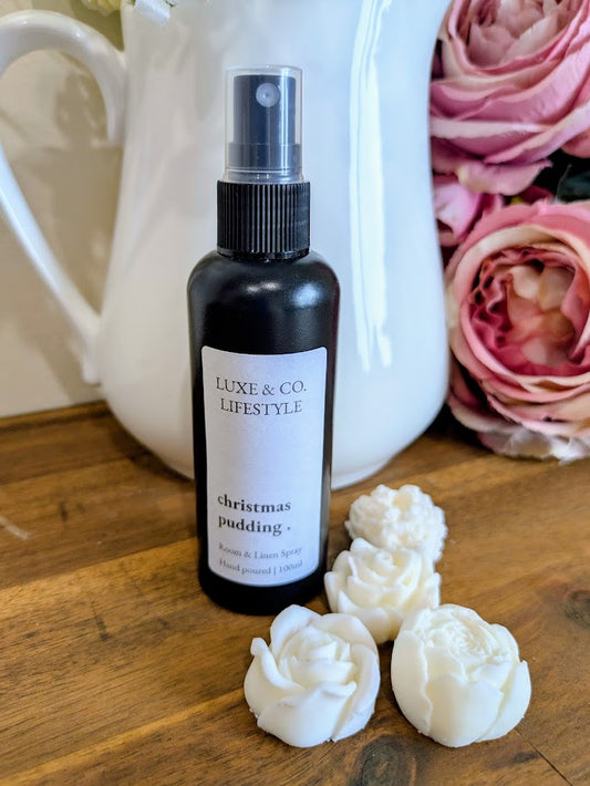 100ml Premium Fragrant Room & Linen Spray - CHRISTMAS PUDDING
