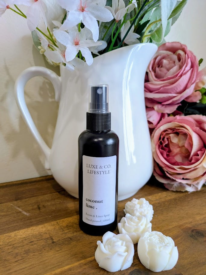 100ml Premium Fragrant Room & Linen Spray - COCONUT LIME