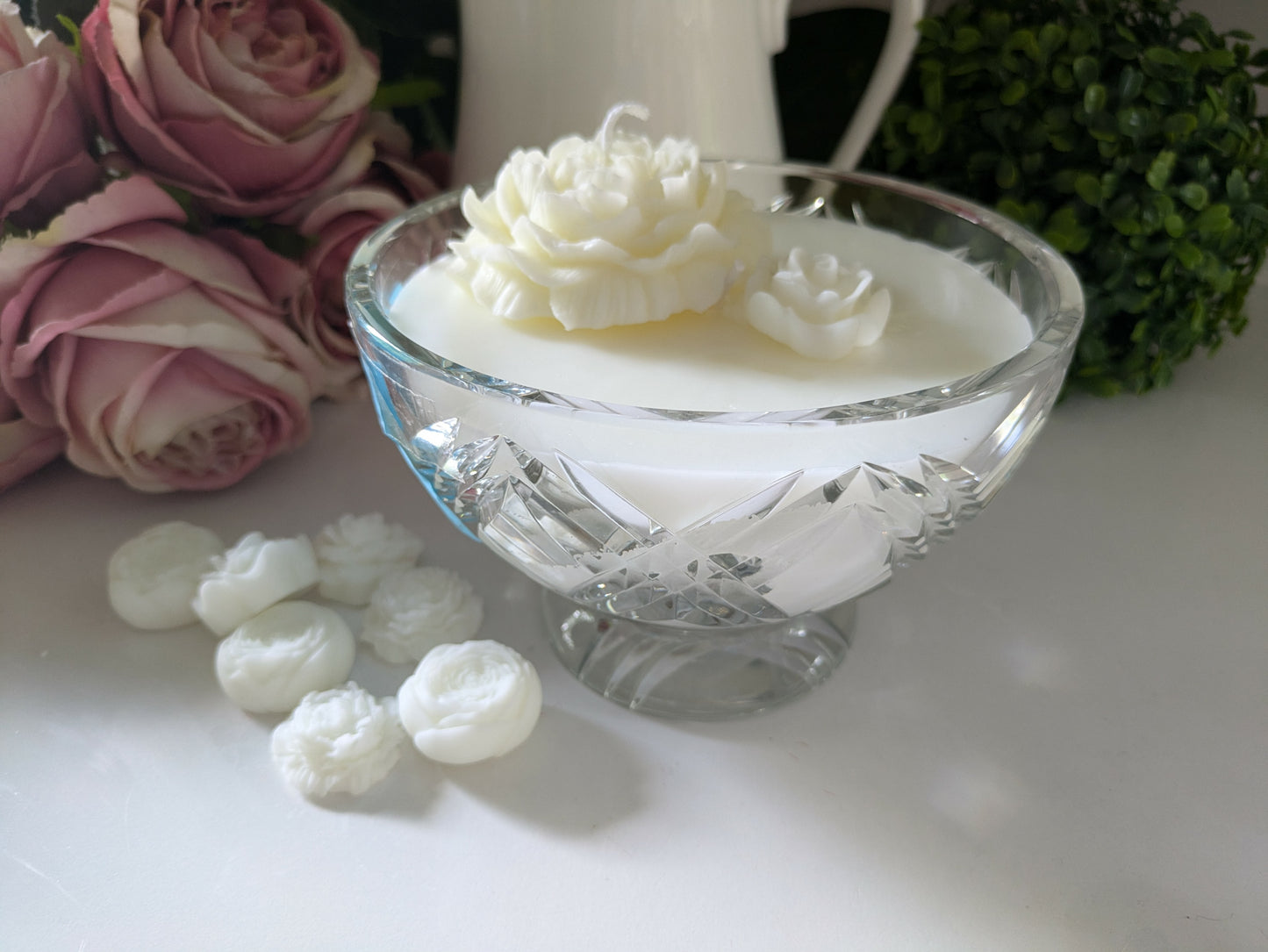 Round Cut Glass - Gardenia | 700ml