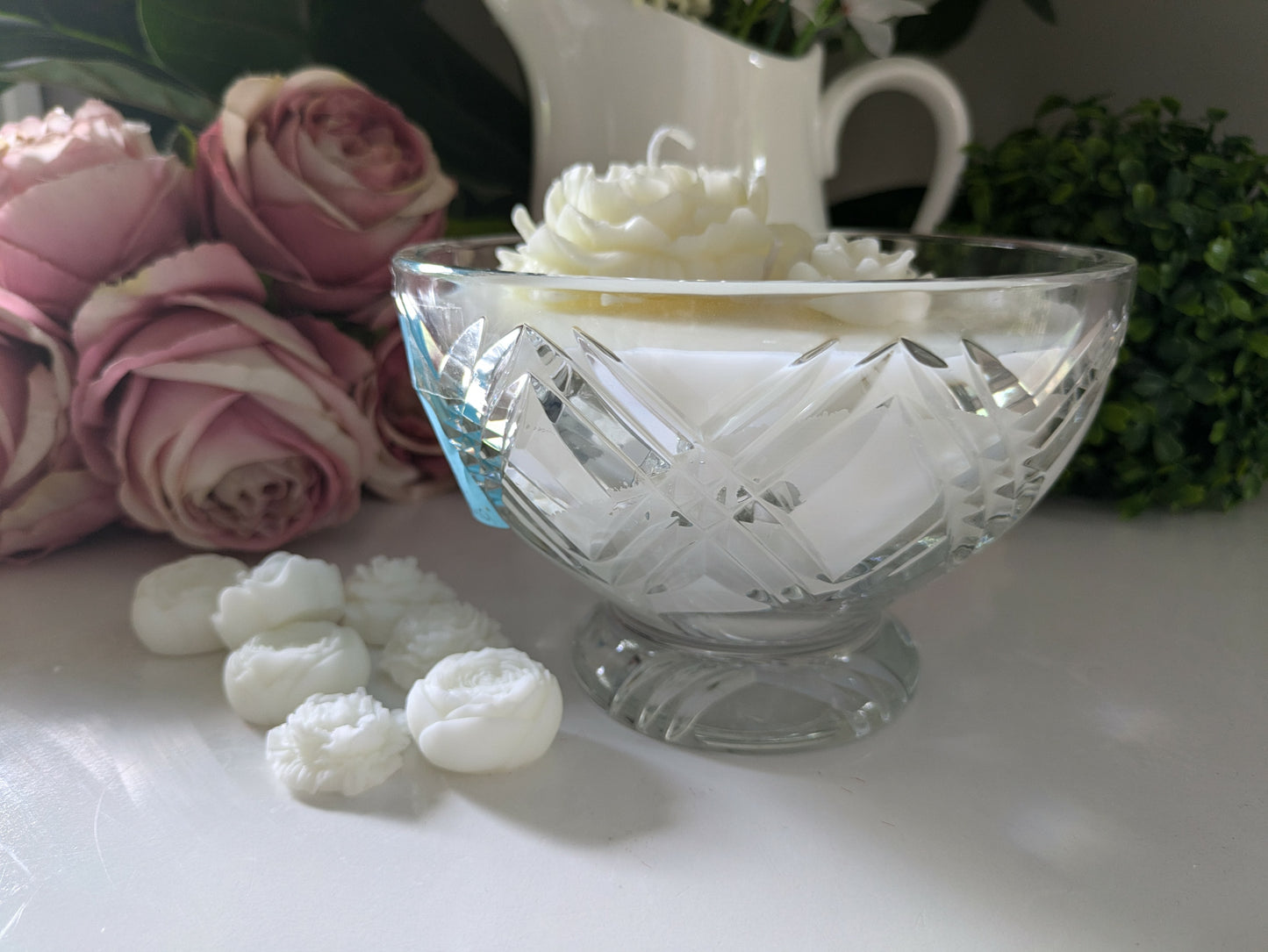 Round Cut Glass - Gardenia | 700ml