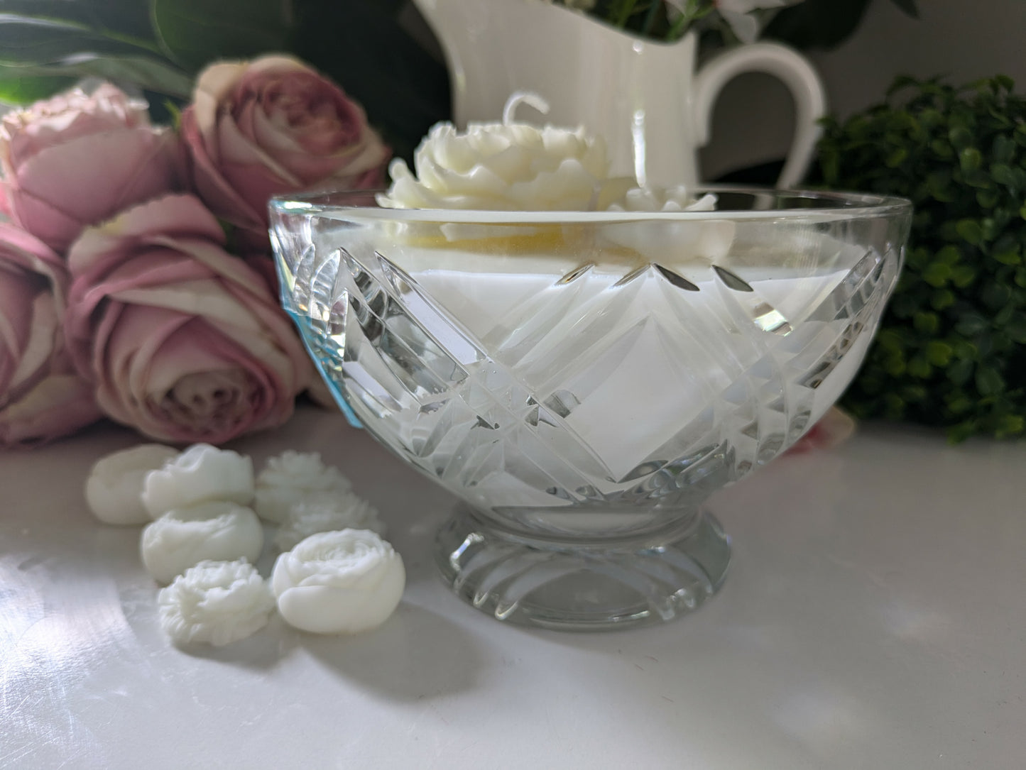 Round Cut Glass - Gardenia | 700ml