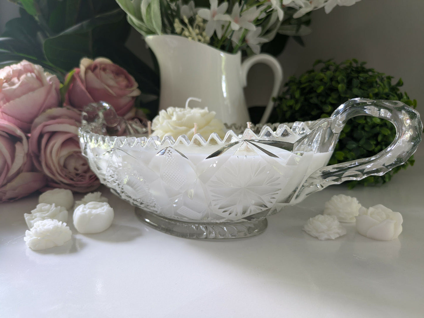 Oval Cut Glass - Bergamot & White Patchouli | 1ltr