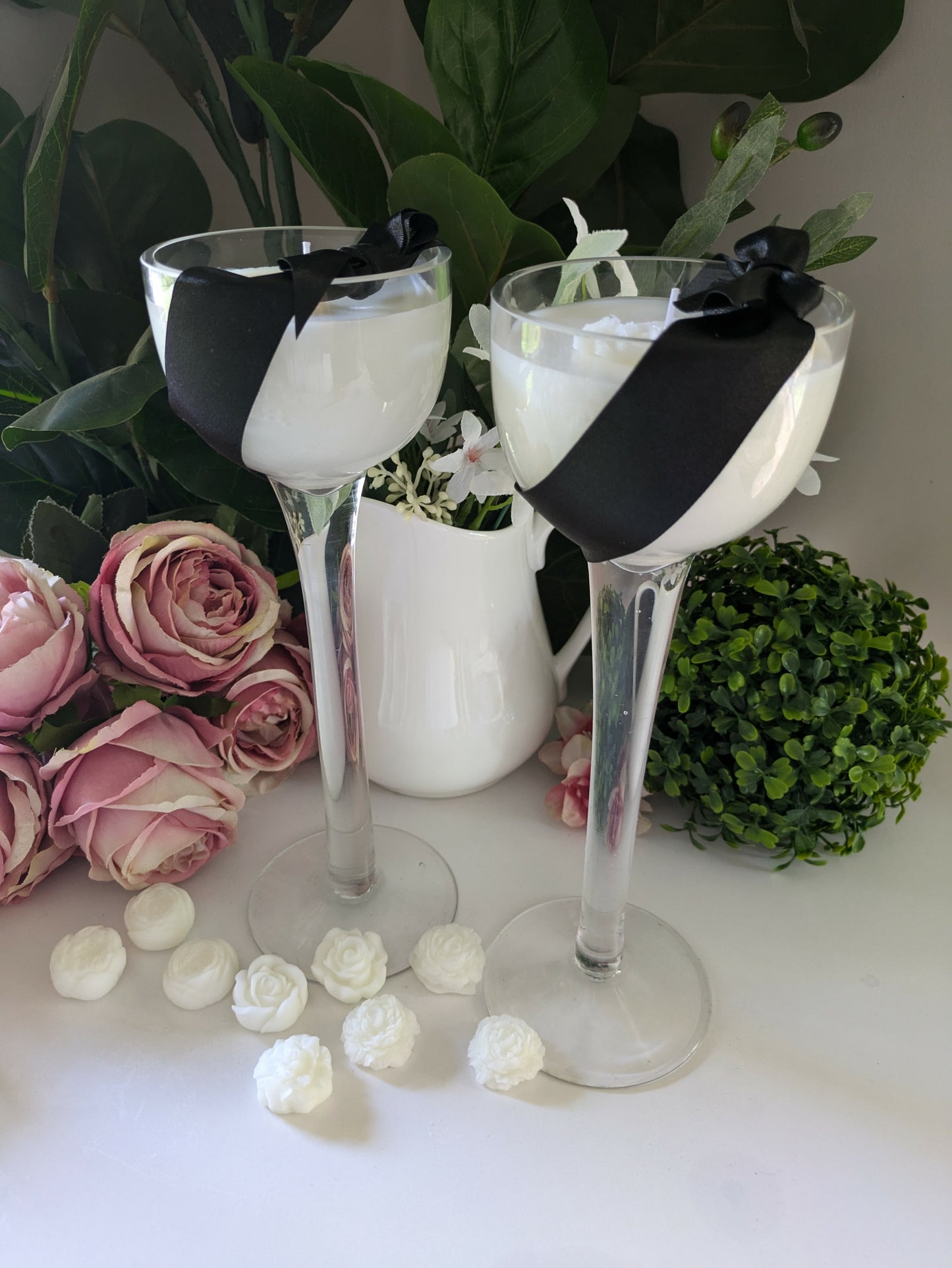 Round Cut Glass Pair - Coconut & Lime | 600ml